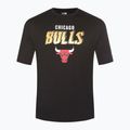 Maglietta New Era Team Script OS Chicago Bulls nera da uomo 6