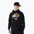 Felpa New Era Team Script OS Hoody Chicago Bulls uomo nero