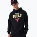 Felpa New Era Team Script OS Hoody Chicago Bulls uomo nero 4