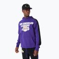 Felpa New Era NBA Large Graphic OS Hoody Los Angeles Lakers Uomo viola