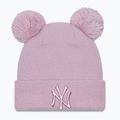 Berretto New Era Donna Logo Metalic New York Yankees rosa pastello
