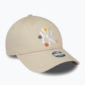 Cappello da baseball New Era Flower 9Forty New York Yankees donna beige chiaro 3