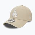 Cappello da baseball New Era Side Patch 9Forty Los Angeles Dodgers da uomo, beige chiaro 3