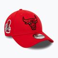 Cappello da baseball New Era Side Patch 9Forty Chicago Bulls uomo rosso