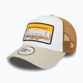 Cappello da baseball New Era Patch Trucker beige chiaro da uomo