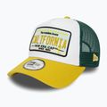 Cappello da baseball New Era Patch Trucker giallo da uomo