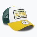 Cappello da baseball New Era Patch Trucker giallo da uomo 3