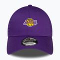 Cappello da baseball New Era Home Field 9Forty Trucker Los Angeles Lakers Uomo viola 3