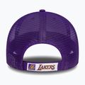 Cappello da baseball New Era Home Field 9Forty Trucker Los Angeles Lakers Uomo viola 4