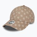 Berretto da baseball New Era Monogram 9Forty New York Yankees marrone pastello da donna 2