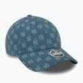 Berretto da baseball New Era Denim Mono 9Forty New York Yankees donna blu medio