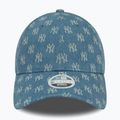 Berretto da baseball New Era Denim Mono 9Forty New York Yankees donna blu medio 2