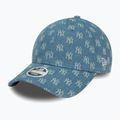 Berretto da baseball New Era Denim Mono 9Forty New York Yankees donna blu medio 3