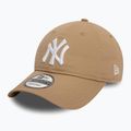 Cappello da baseball New Era League Essential 9Twenty New York Yankees beige chiaro 3