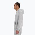 Felpa con cappuccio New Balance Stacked Logo French Terry grigio atletico da uomo 9