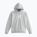 Felpa con cappuccio New Balance Stacked Logo French Terry grigio atletico da uomo 3