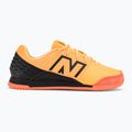 Scarpe da calcio per bambini New Balance Audazo Command JNR v6 IN bianco pesca 2