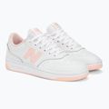 Scarpe New Balance donna BBW80 bianco/rosa 5