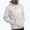 Felpa con cappuccio New Balance Core Brushed da uomo, grigio atletico 4