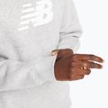 Felpa donna New Balance Sport Fleece Logo Crew grigio atletico 5