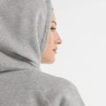 Felpa con cappuccio New Balance donna in pile grigio atletico 4