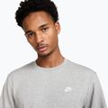 Felpa uomo Nike Club French Terry Crew dark grey heather/white 4
