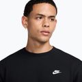 Felpa uomo Nike Club French Terry Crew black/white 4