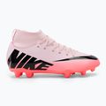 Nike Mercurial Superfly 9 Club FG/MG Junior rosa schiuma/nero scarpe da calcio per bambini 2