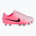 Nike Tiempo Emerald Legend 10 Academy FG/MG rosa schiuma/nero scarpe da calcio per bambini 2