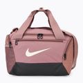 Nike Brasilia 9.5 Duffle 25 l borsa da allenamento smokey mauve/nero/light orewood brown