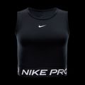 Canotta da allenamento donna Nike Pro Dri-Fit nero/bianco 5