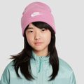 Berretto invernale Nike Peak Magic fenicottero/bianco per bambini