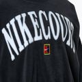 Felpa tennis donna Nike Court Heritage OOS nero / nero / peltro piatto / bianco 3
