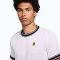 Maglietta da tennis da uomo Nike Court Heritage bianco/nero 4