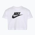 Maglietta Nike Sportswear Cropped bianca da bambino