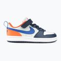 Scarpe Nike Court Borough Low da bambino Recraft bianco/navy/arancio 2