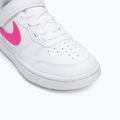 Nike Court Borough Low scarpe da bambino Recraft bianco/fucsia laser 7