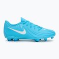 Scarpe da calcio da uomo Nike Phantom GX 2 Club FG/MG blu/fury bianco 2