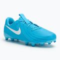 Scarpe da calcio Nike Phantom GX II Academy FG/MG Junior blu fury/bianco per bambini