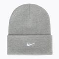 Berretto invernale Nike Peak Swoosh Beanie dark grey heather/white