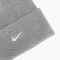 Berretto invernale Nike Peak Swoosh Beanie dark grey heather/white 3