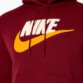 Felpa con cappuccio Nike Club Fleece Uomo rosso/rosso squadra 3