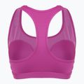 Reggiseno da allenamento Nike Swoosh Medium Support fucsia caldo/bianco 2