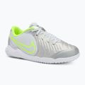 Nike Tiempo Legend 10 Academy IC argento metallico/nero/volt scarpe da calcio per bambini