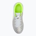 Nike Tiempo Legend 10 Academy IC argento metallico/nero/volt scarpe da calcio per bambini 5