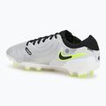 Scarpe da calcio da uomo Nike Tiempo Legend 10 Pro FG argento metallico/volt/nero 3