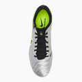 Nike Legend 10 Pro Ag-Pro uomini scarpe da calcio argento metallico / volt / nero 5
