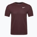 Maglia da corsa Nike Miler Dri-Fit UV bordeaux da uomo