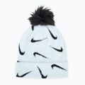 Berretto invernale Nike Peak blu ghiacciaio/nero per bambini 2