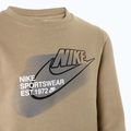 Felpa da bambino Nike Sportswear Standard Issue Crew-Neck color cachi 3